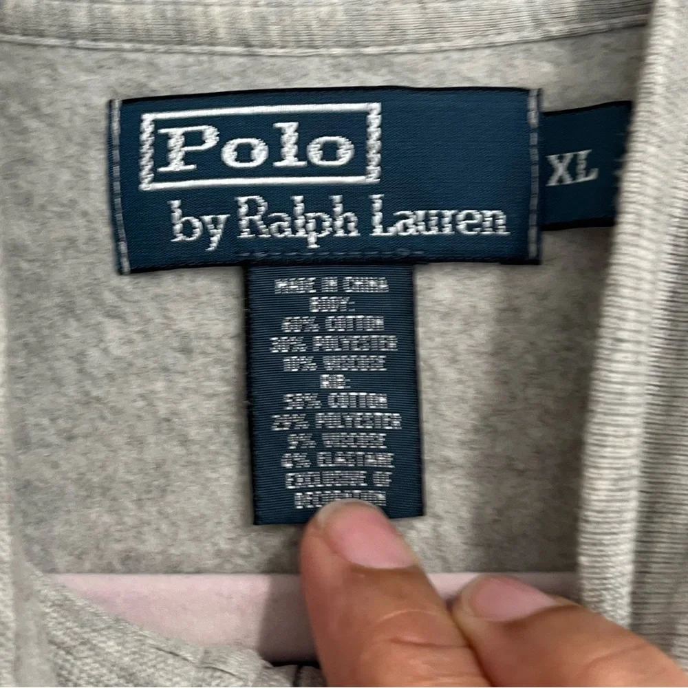 Polo Ralph‎ Lauren Gray Track Jacket Sz. XL